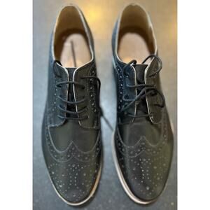 ASOS Black Brogue Flats
